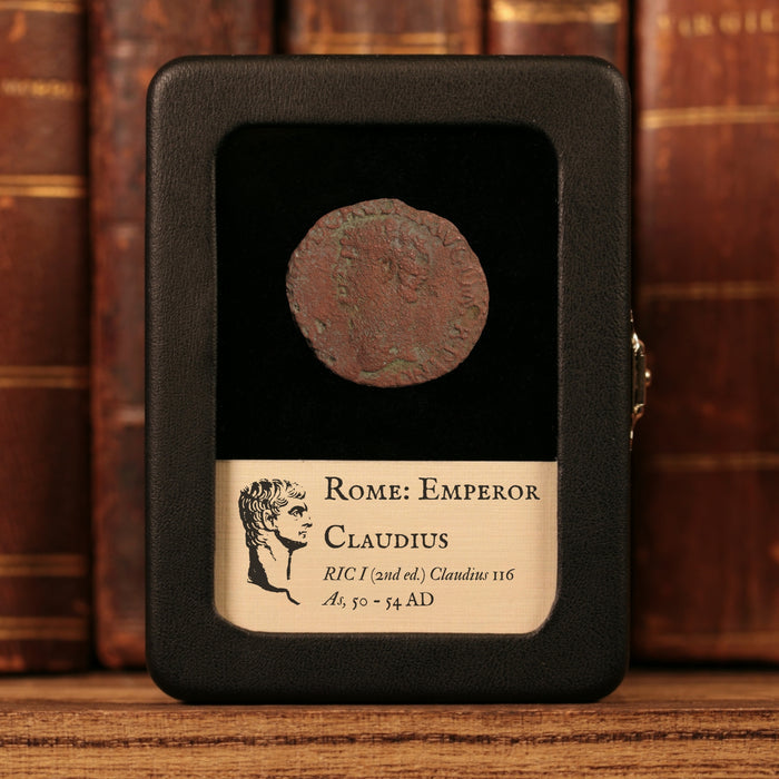 Rome, Emperor Claudius, AE As, Minerva (Goddess of Wisdom) - 50 to 54 CE - Roman Empire