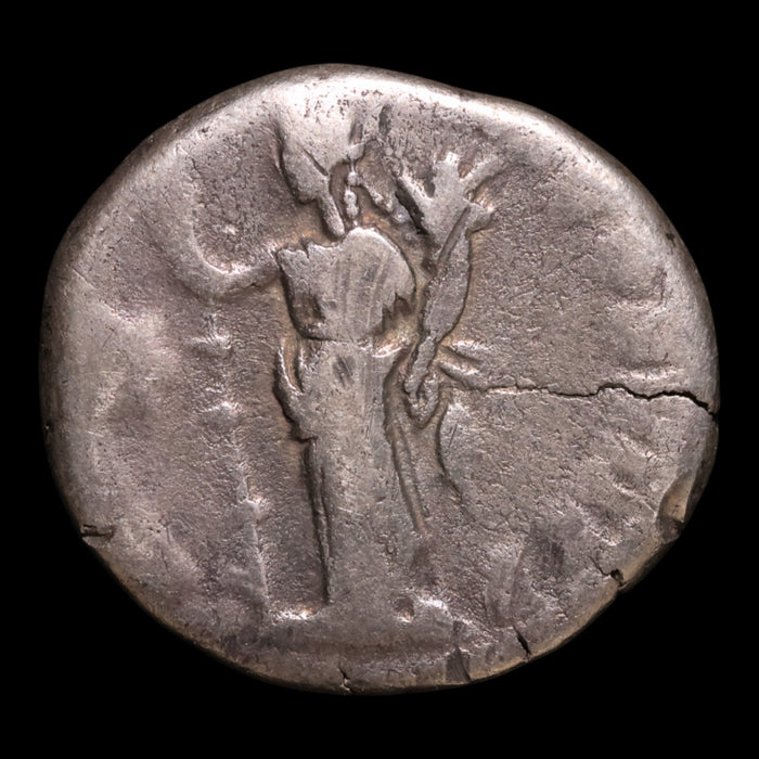 Rome, Emperor Commodus, AR Denarius, Fides Militum Reverse - 192 CE - Roman Empire