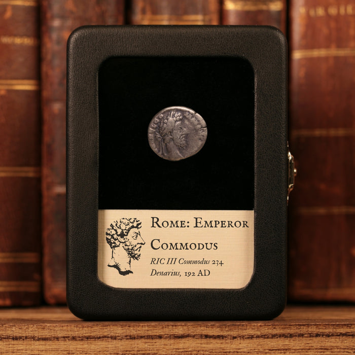 Rome, Emperor Commodus, AR Denarius, Fides Militum Reverse - 192 CE - Roman Empire