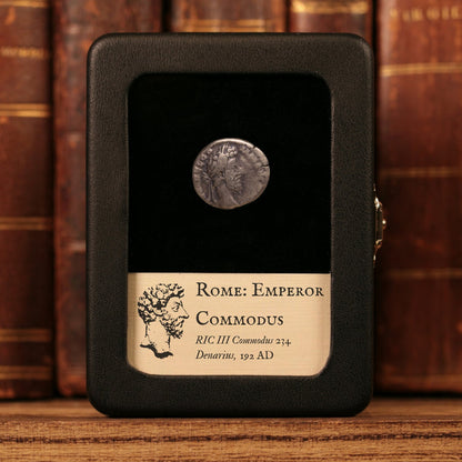 Rome, Emperor Commodus, AR Denarius, Fides Militum Reverse - 192 CE - Roman Empire