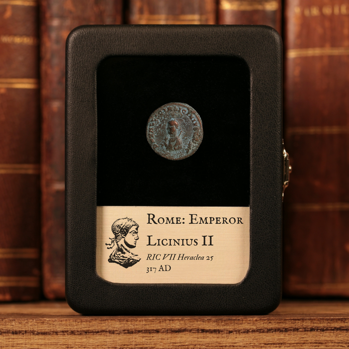 Rome, Emperor Licinius II, AE Unit, Camp Gate with Turrets - 317 CE - Roman Empire