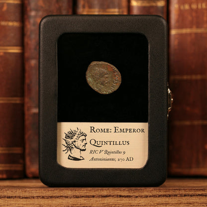 Rome, Emperor Quintillus, BI Antoninianus, Apollo (Major Greek God) - 270 CE - Roman Empire