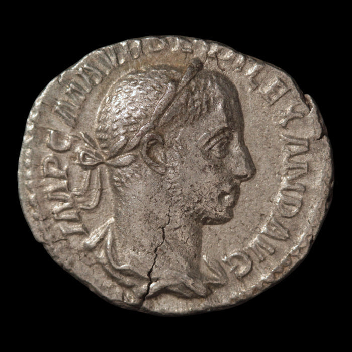 Rome, Emperor Severus Alexander, Denarius (Aequitas Reverse) - 222 to 228 CE - Roman Empire