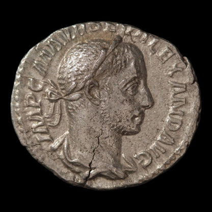 Rome, Emperor Severus Alexander, Denarius (Aequitas Reverse) - 222 to 228 CE - Roman Empire