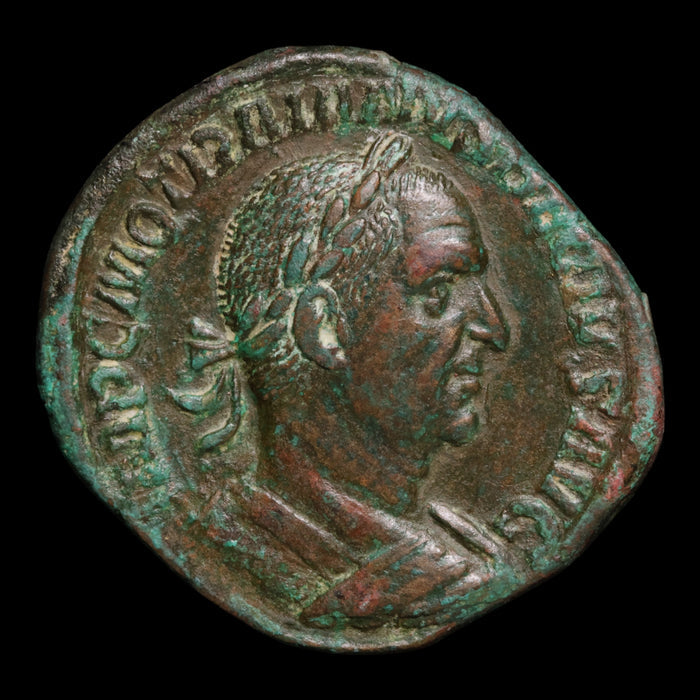 Rome, Emperor Trajan Decius, AE Sestertius, Dacia Reverse - 249 to 251 CE - Roman Empire
