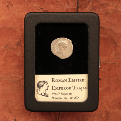 Rome, Emperor Trajan, Denarius (Virtus Reverse) - 114 to 117 CE - Roman Empire