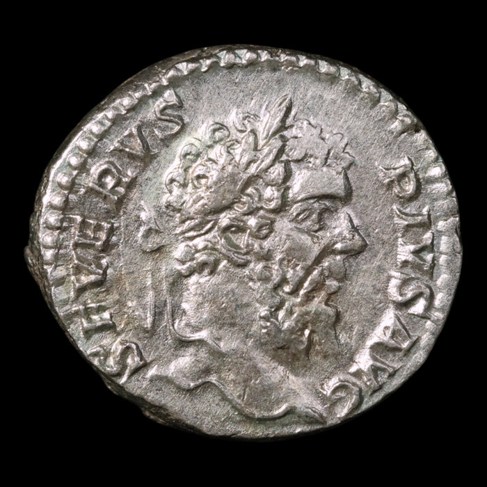 Rome, Septimius Severus, Denarius, Genius Reverse - 206 CE - Roman Empire