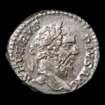 Rome, Septimius Severus, Denarius, Genius Reverse - 206 CE - Roman Empire