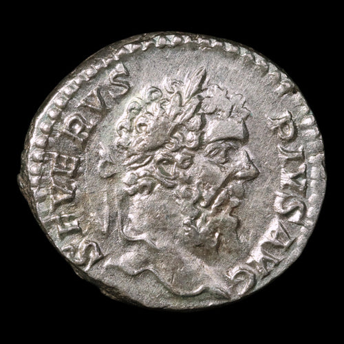 Rome, Septimius Severus, Denarius, Genius Reverse - 206 CE - Roman Empire
