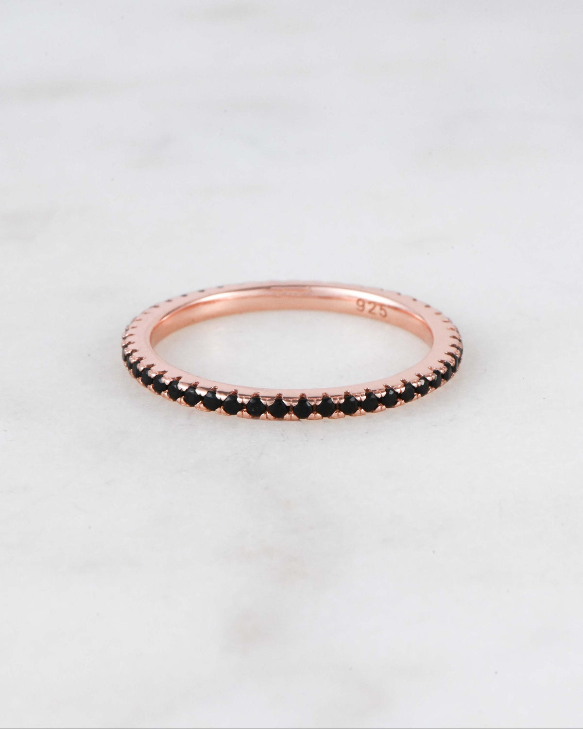 Black CZ Eternity Ring