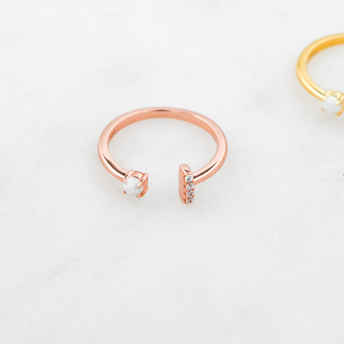 Open Cuff Opal Ring