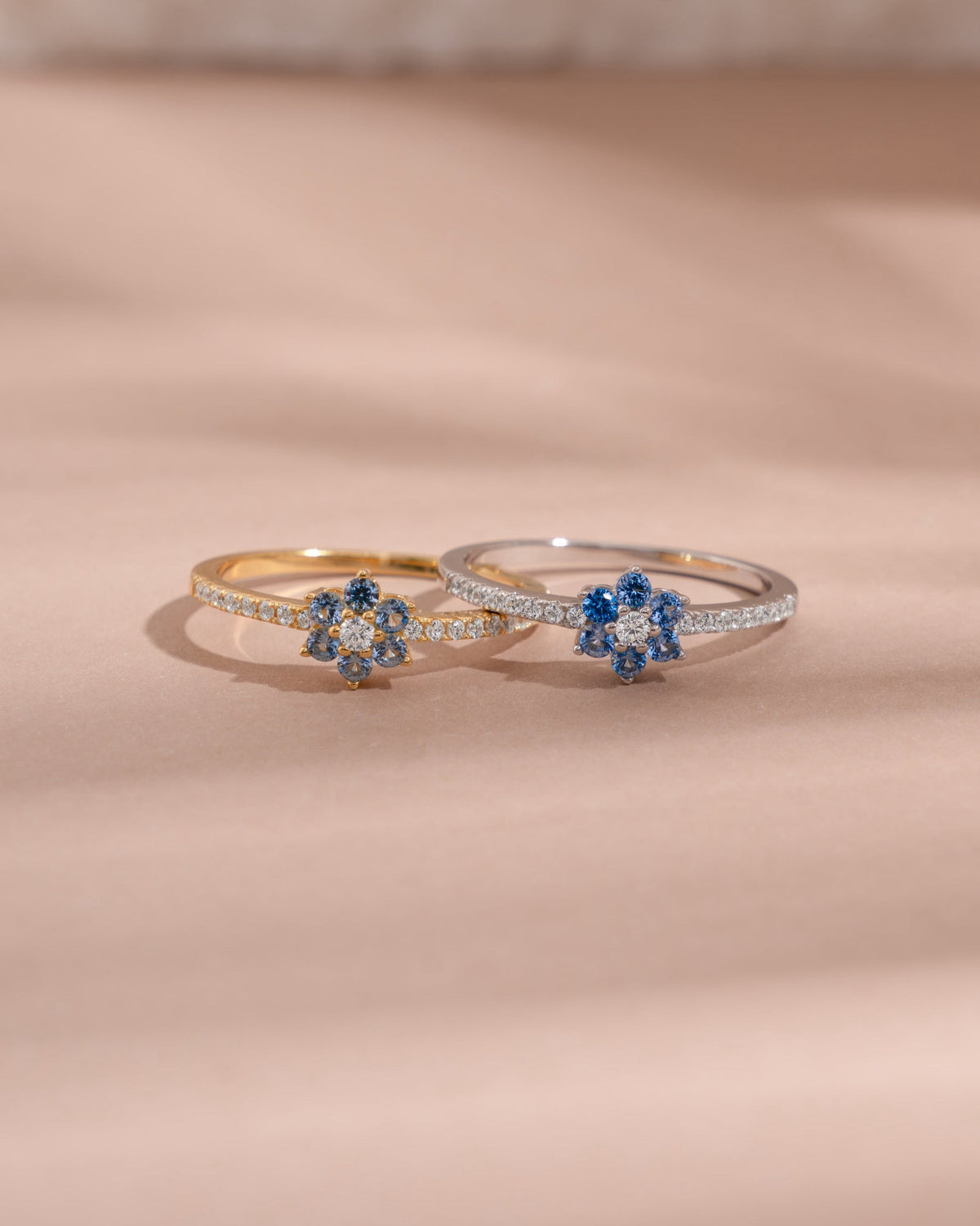 Aquamarine Flower Ring
