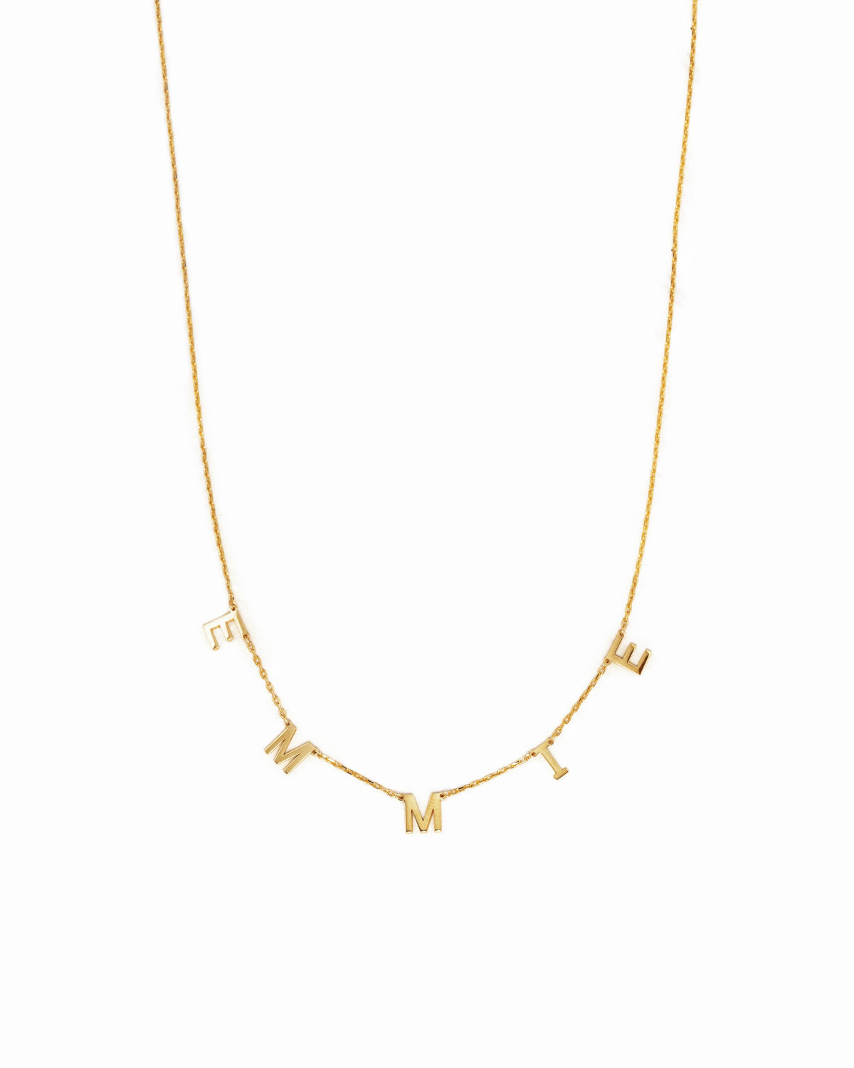 Custom Letter Name Necklace