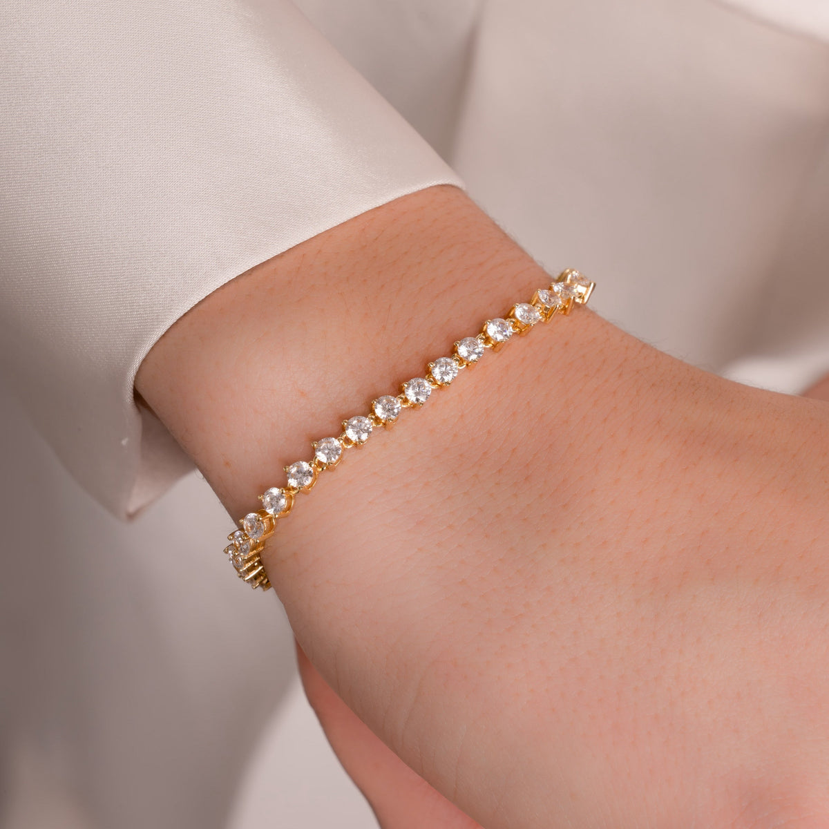 3-Prong Tennis Bracelet