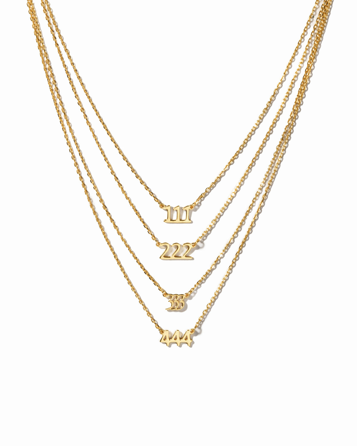 444 Ready to Ship Angel Number Necklace