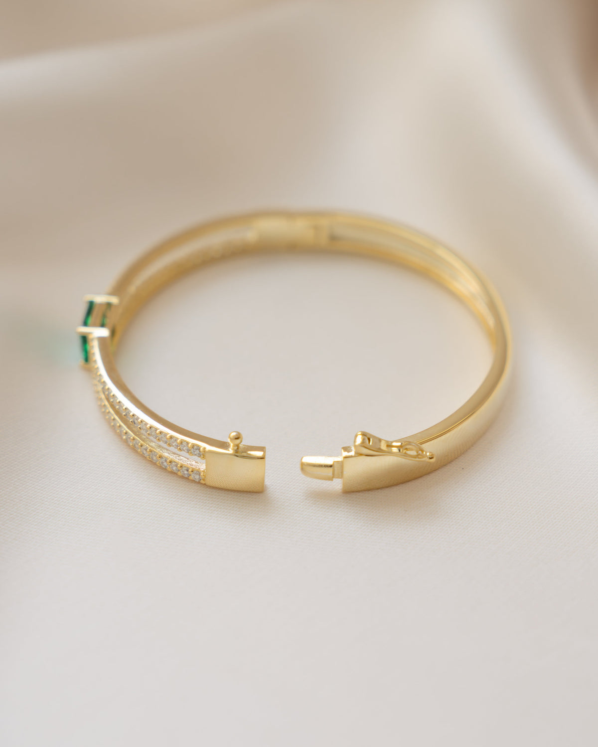 Emerald Pavé Bangle