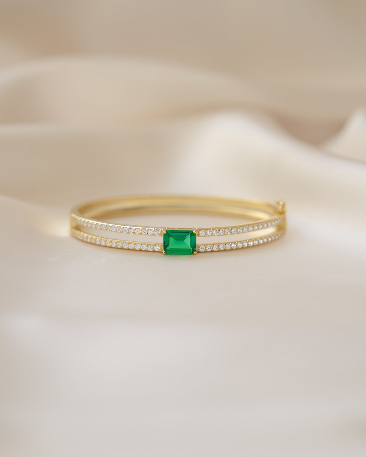 Emerald Pavé Bangle