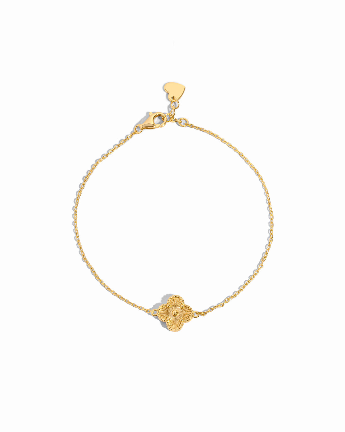 Dahlia Single Four Leaf Clover Bracelet