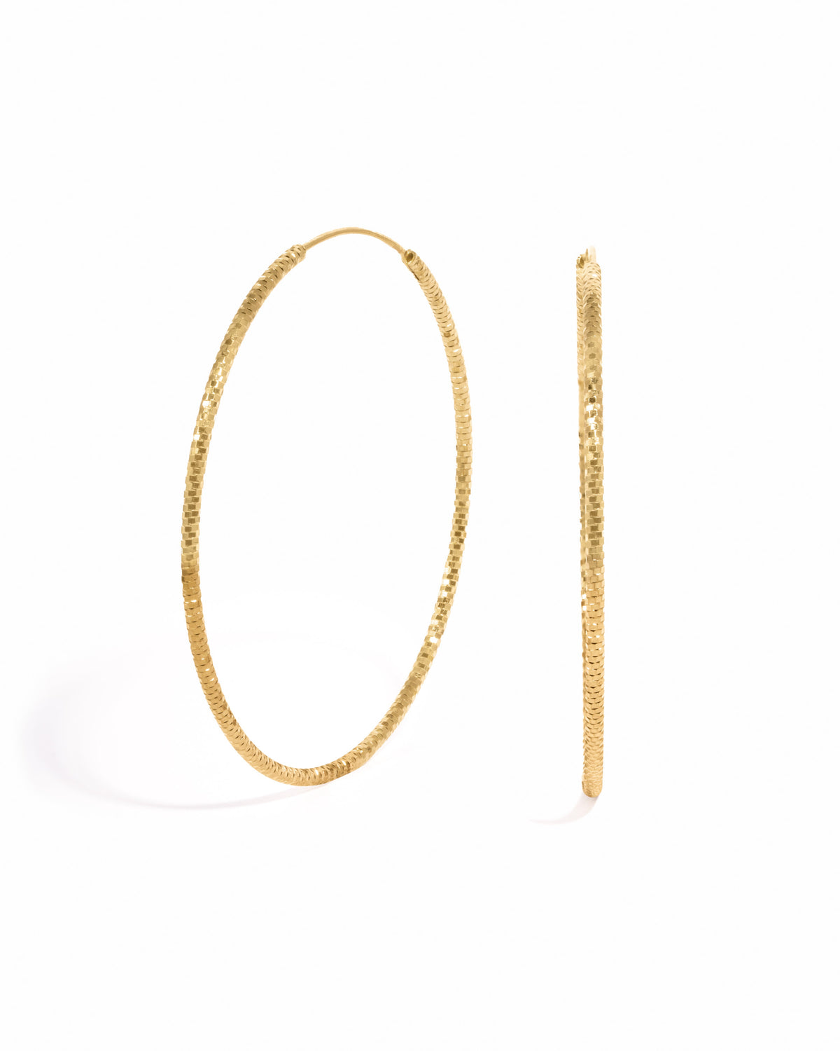 53mm Diamond Cut Hoops