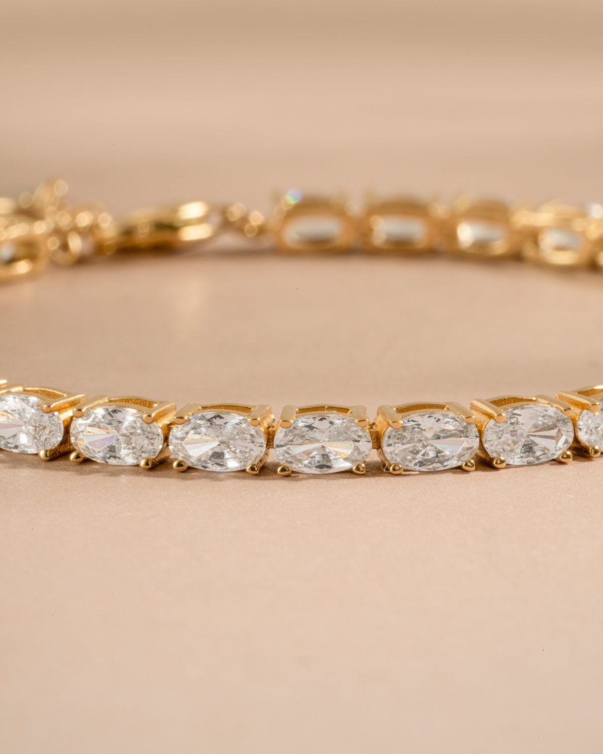 Oval Stone Tennis Bracelet