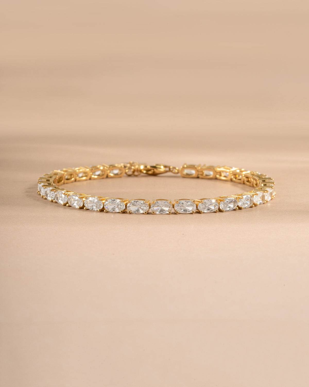 Oval Stone Tennis Bracelet