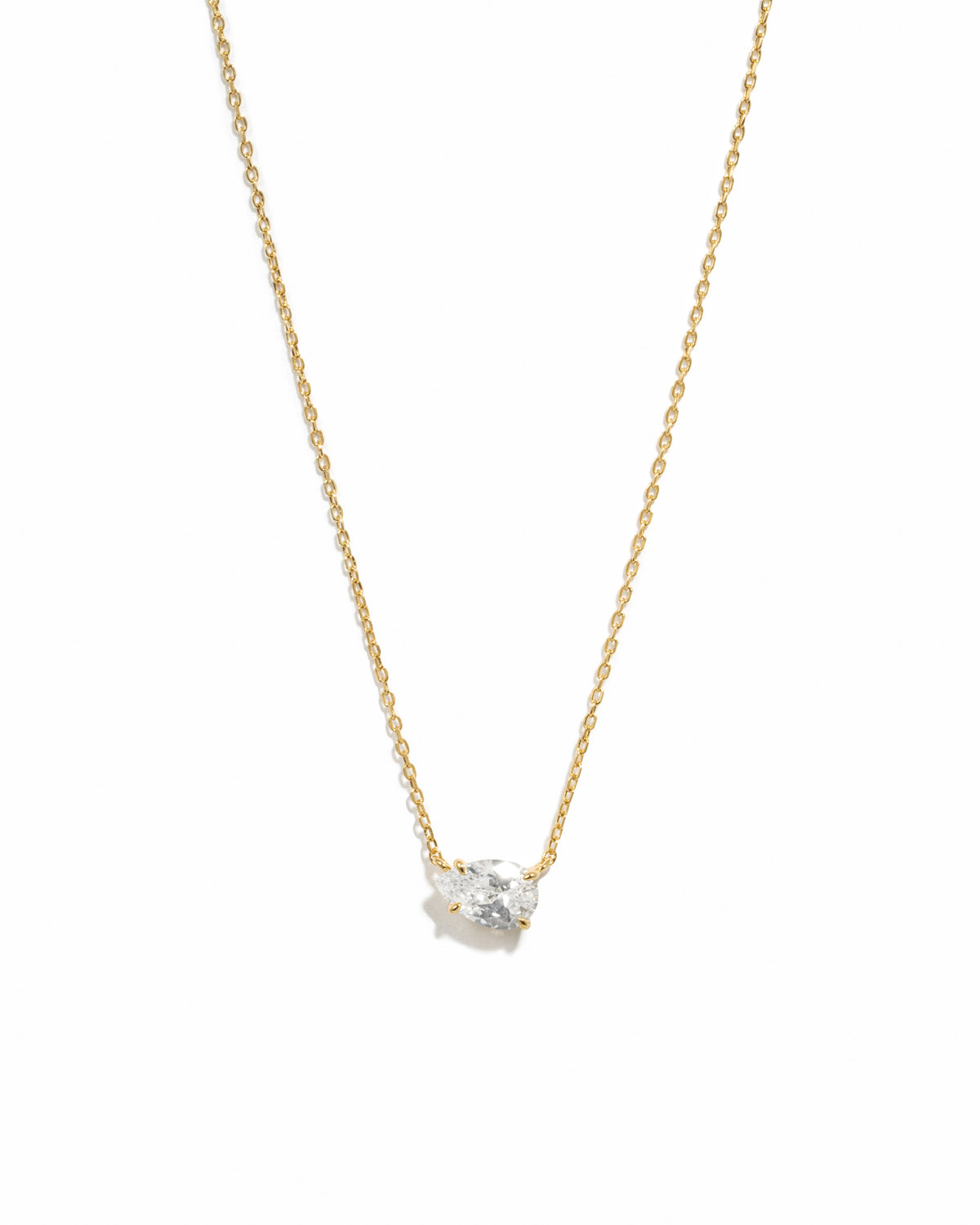 Sideways Pear Necklace