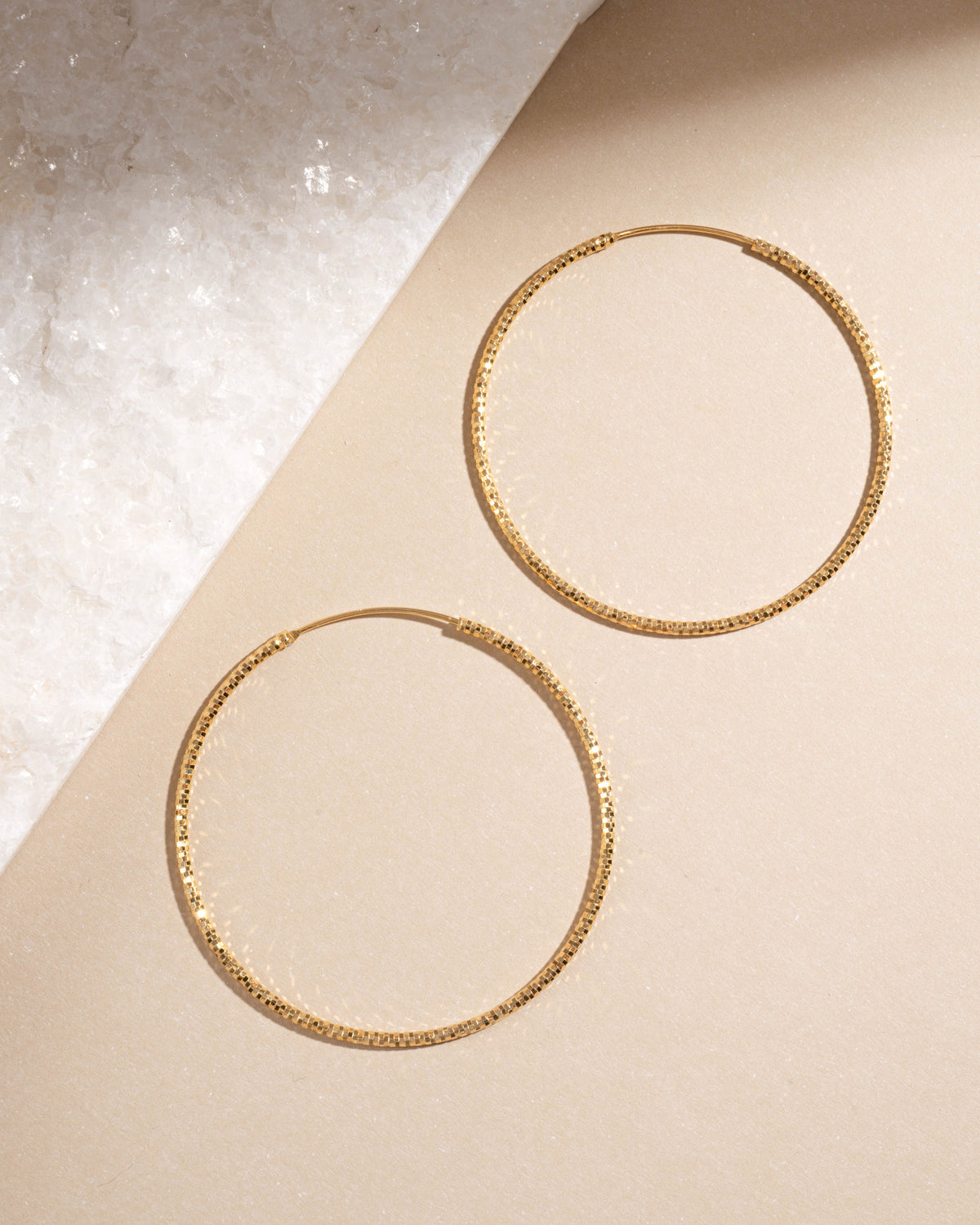 53mm Diamond Cut Hoops
