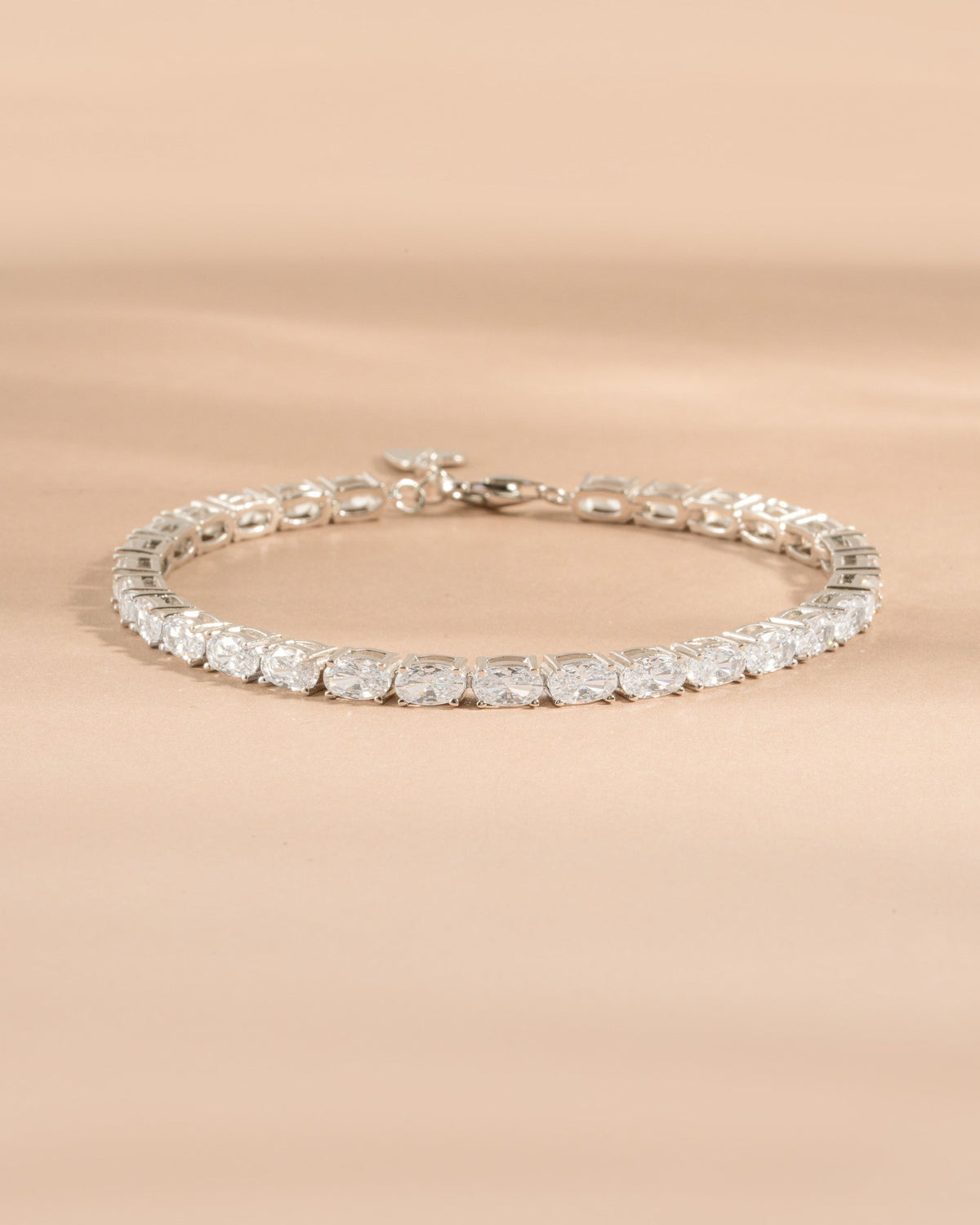 Oval Stone Tennis Bracelet