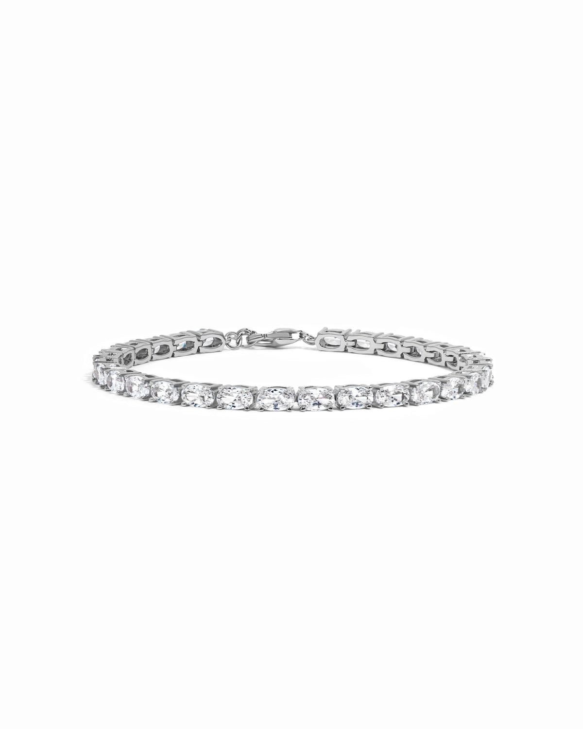 Oval Stone Tennis Bracelet