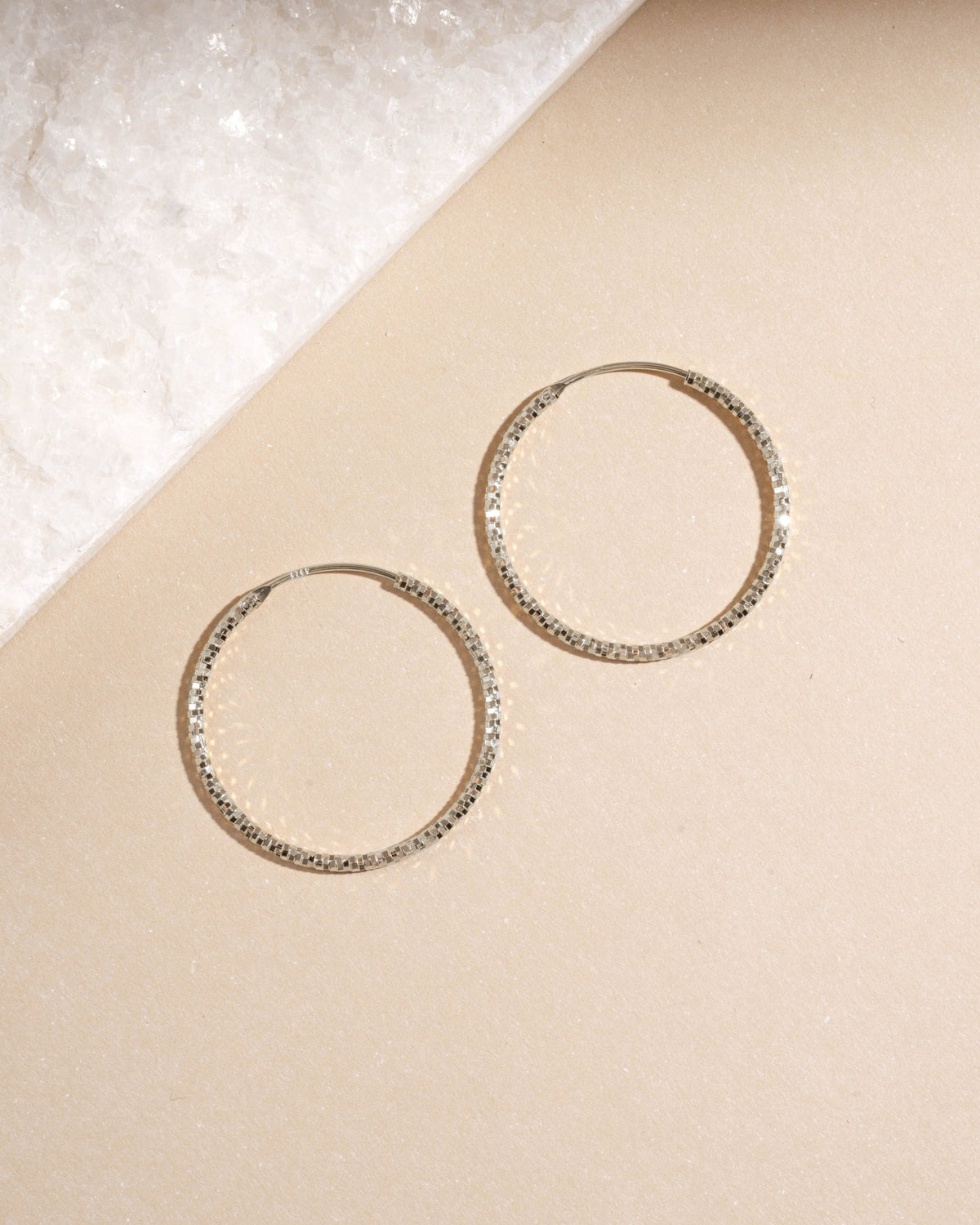 32mm Diamond Cut Hoops