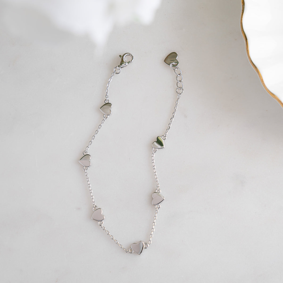 Heart Charm Bracelet