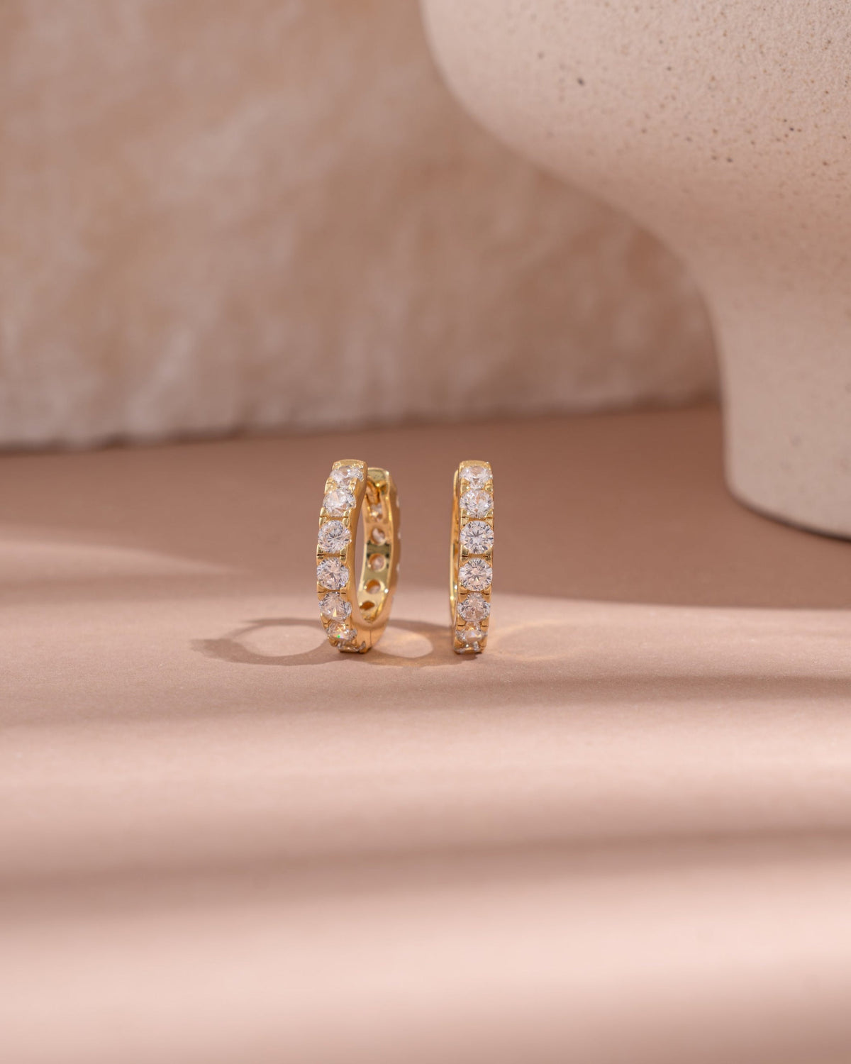 Studded Hoop Earrings