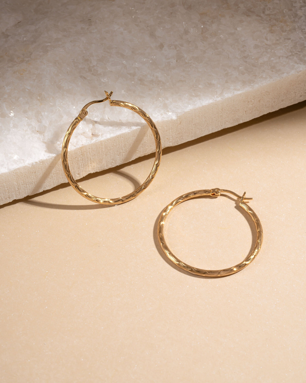 35mm Textured Hoops