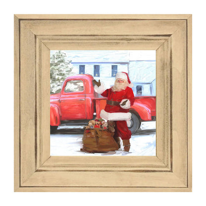 Santa Old Truck