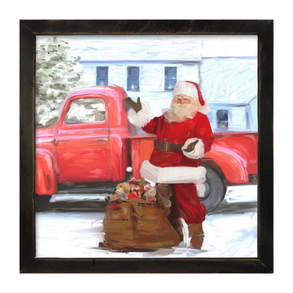 Santa Old Truck