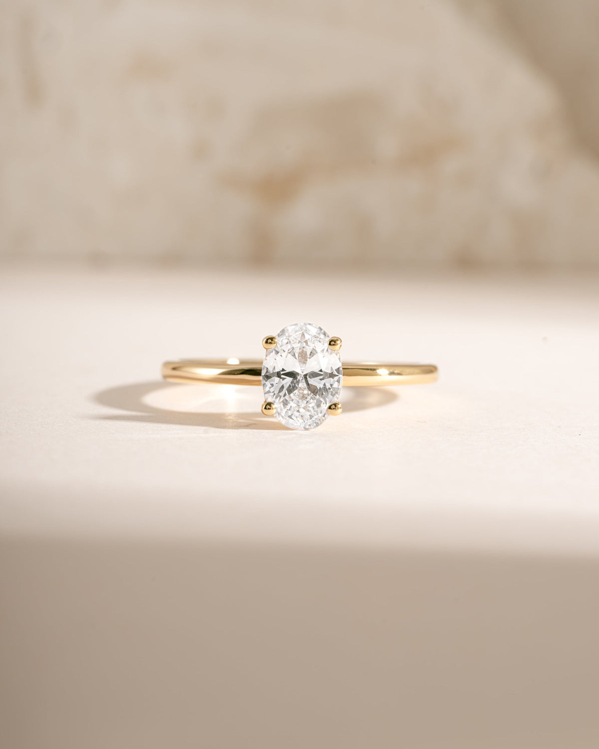Solitaire Oval Ring