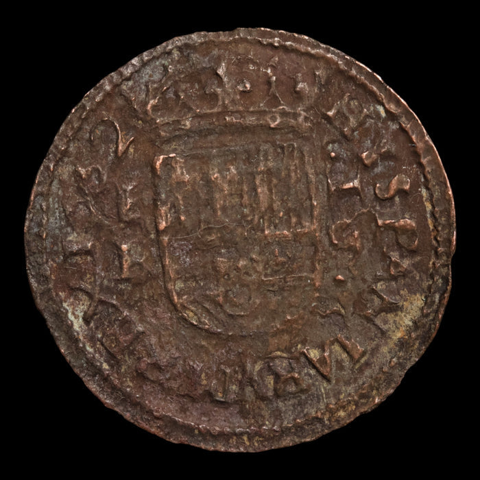 Spain, King Philip IV, Copper 16 Maravedis - 1662 - Spanish Empire