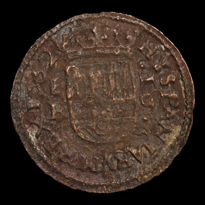 Spain, King Philip IV, Copper 16 Maravedis - 1662 - Spanish Empire