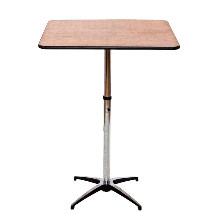Square Pedestal Bar Height Table - 30"