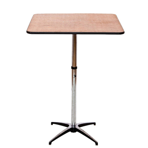 Square Pedestal Bar Height Table - 30"