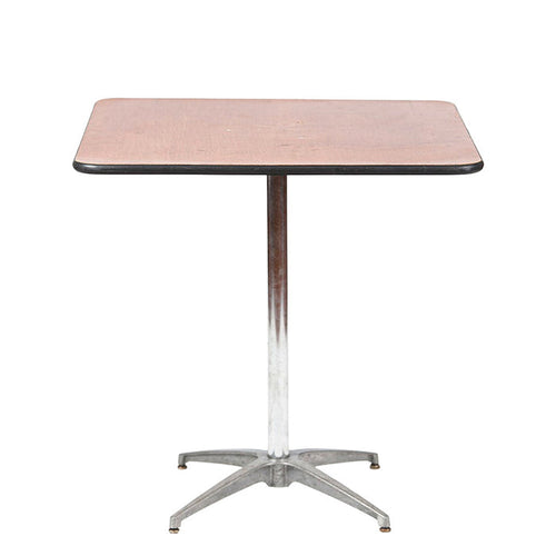 Square Pedestal Seat Height Table - 30"