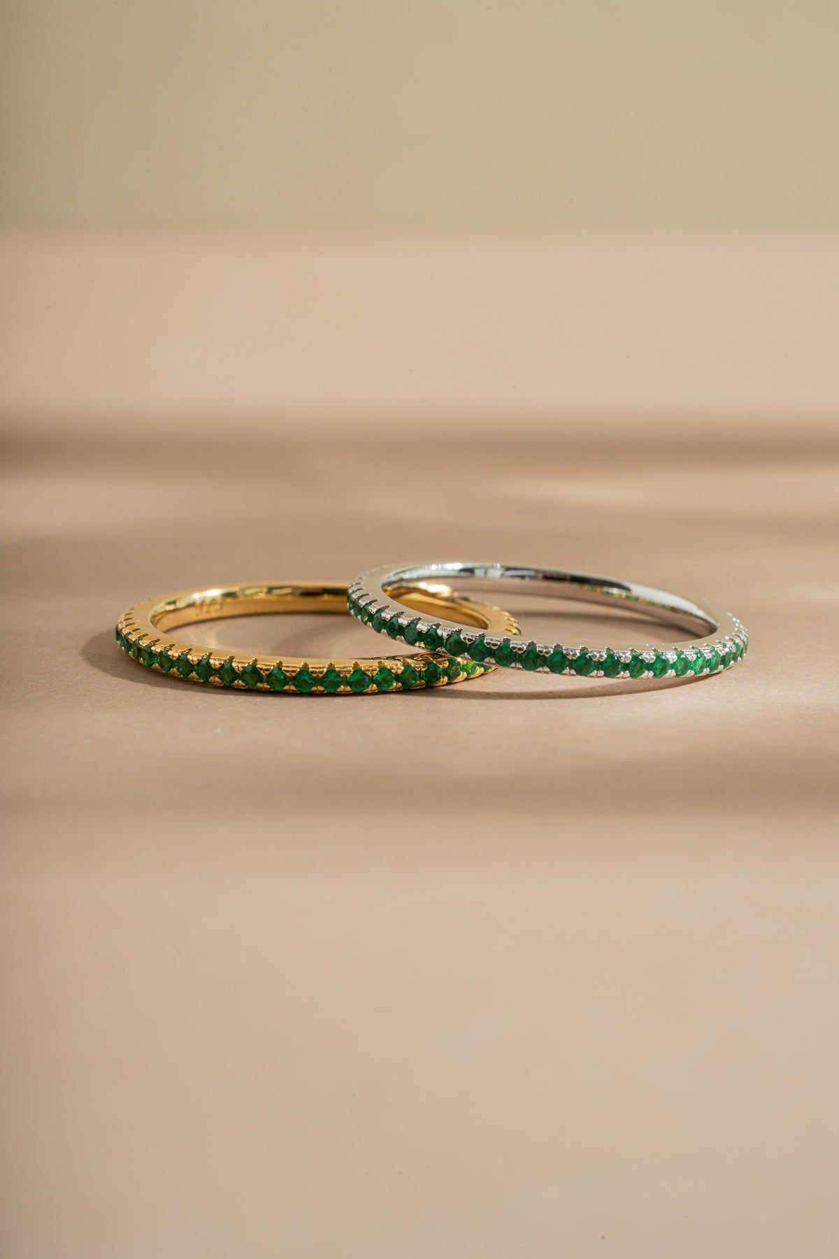 Emerald Birthstone Eternity Ring