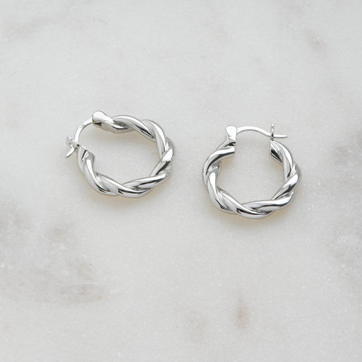 20mm Spiral Hoop Earrings
