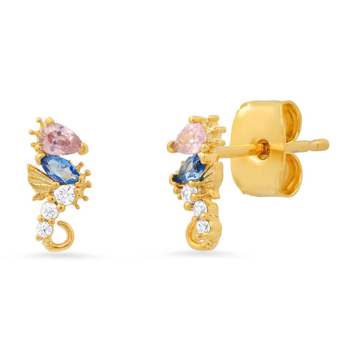 Whimsical Sea Horse Studs