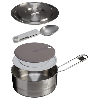 The Wildfare Pro Square Pan Cookset 5-piece set | 1.9 L
