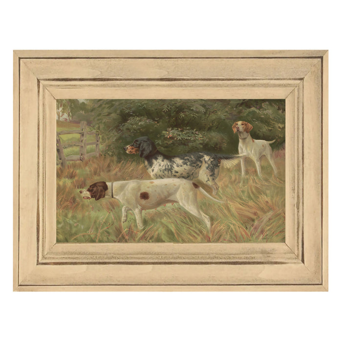 Three dogs hunting