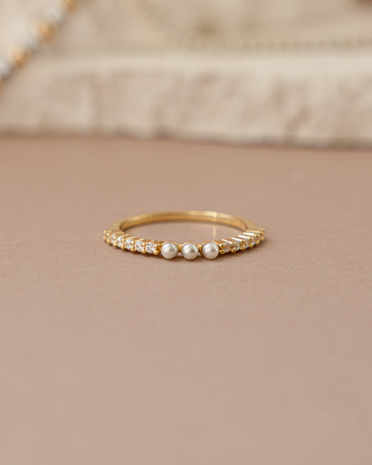 Three Pearl Ring