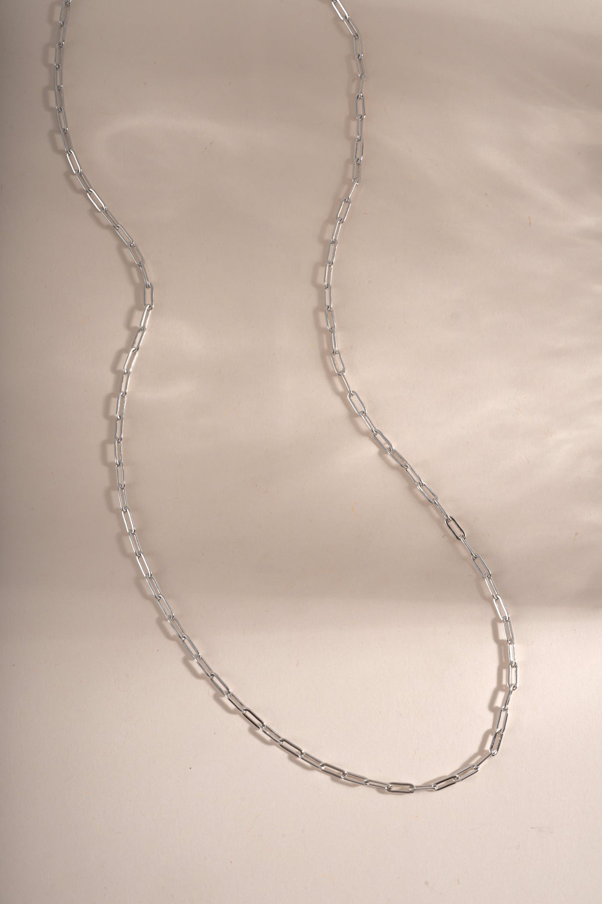 Tiny Link Paperclip Necklace