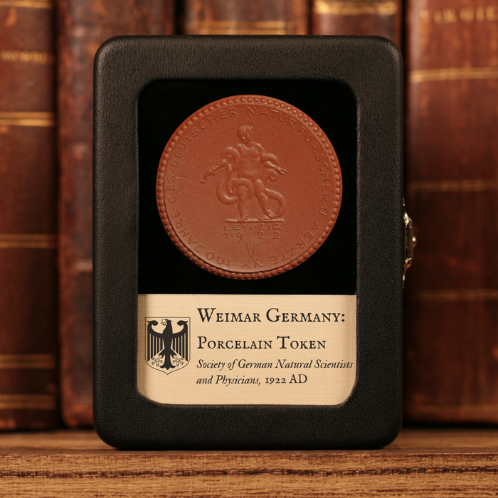 Weimar Germany, Society of German Natural Scientists and Physicians, Porcelain Token - 1922 CE - Weimar Republic