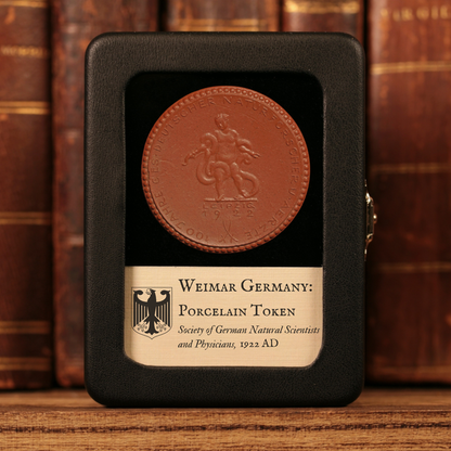 Weimar Germany, Society of German Natural Scientists and Physicians, Porcelain Token - 1922 CE - Weimar Republic